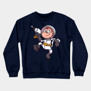 Cartoon Space Monkey Crewneck Sweatshirt